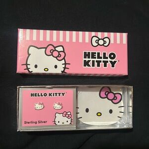 Hello Kitty Earrings & Trinket Dish (New)